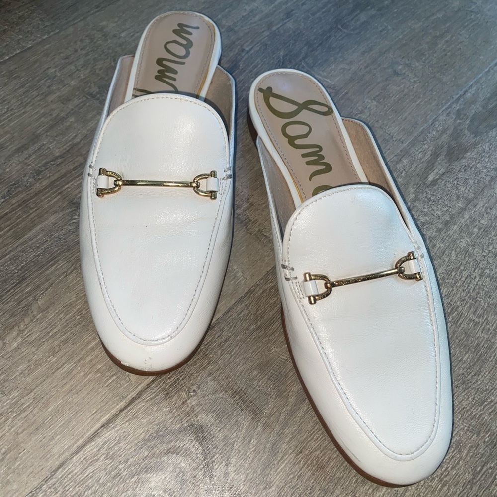 Sam Edelman’s Linnie Bit Mule - Bright White Leather - Size 6